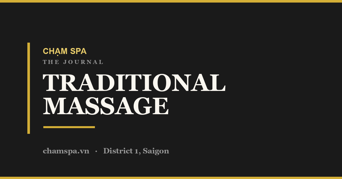 Traditional Vietnamese Tẩm Quất massage at Chạm Spa, District 1, Saigon